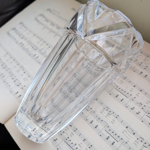 Vintage Signed Crystal Vase - Picture 7 of 12